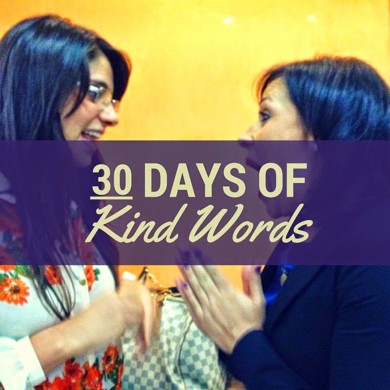 27 de agosto de 2014. 30 Días de palabras amables