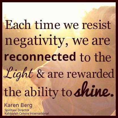 Miércoles 26 de noviembre de 2014 Resistir la negatividad