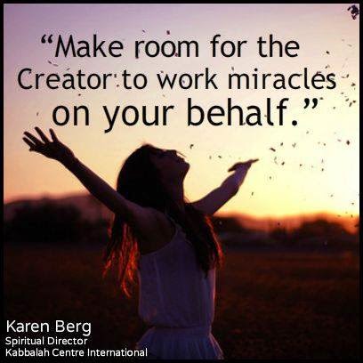 Viernes 21 de noviembre Crear espacio para milagros