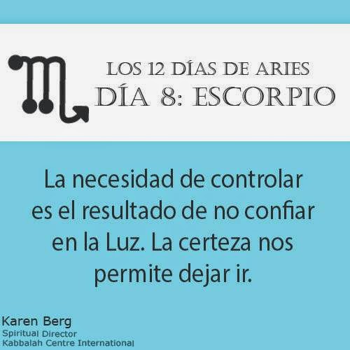 Sábado 28 de marzo de 2015 Los 12 días de Aries – Día 8: Escorpio