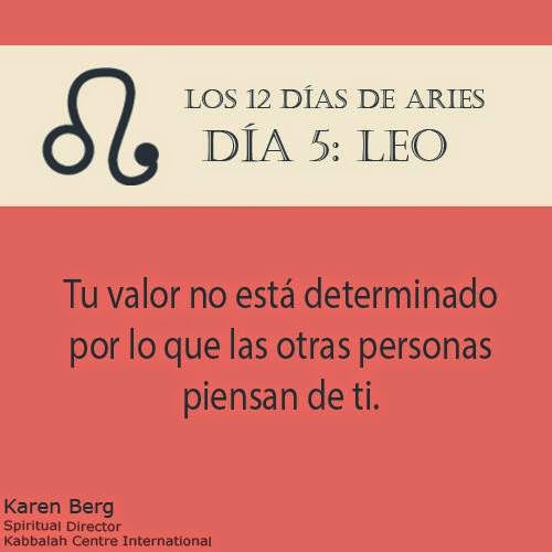Miércoles 25 de marzo 2015 Los 12 días de Aries 2015 Leo