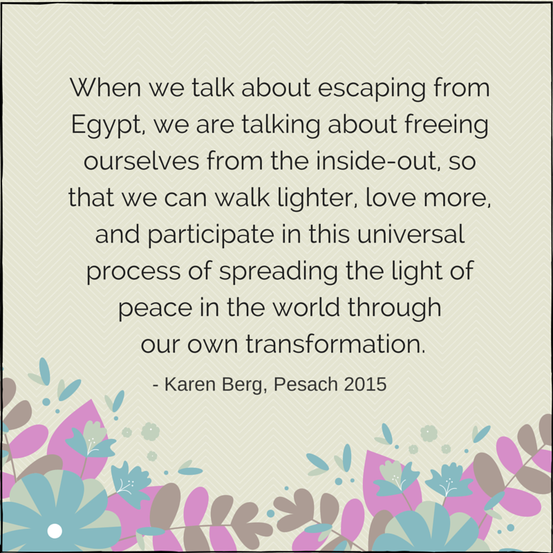 Sábado 4 de abril 2015.  Pesaj 2015: Elevando el Árbol de la Vida