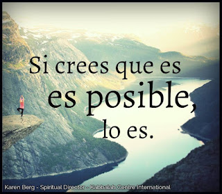 Domingo 13 de octubre. Si crees que es posible.