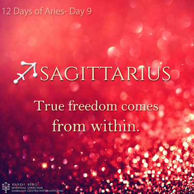 Domingo 17 de abril de 2016. Sagitario. La libertad viene desde adentro.