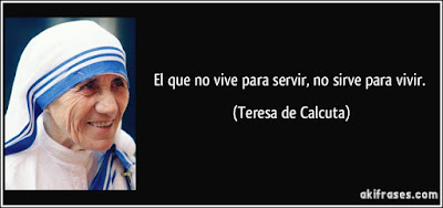 Vivir para servir.