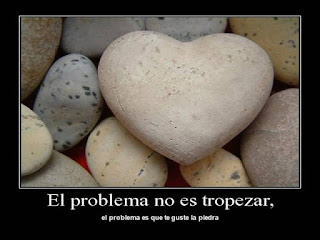 No es la piedra, ¡Soy yo que vuelvo a tropezar con ella!