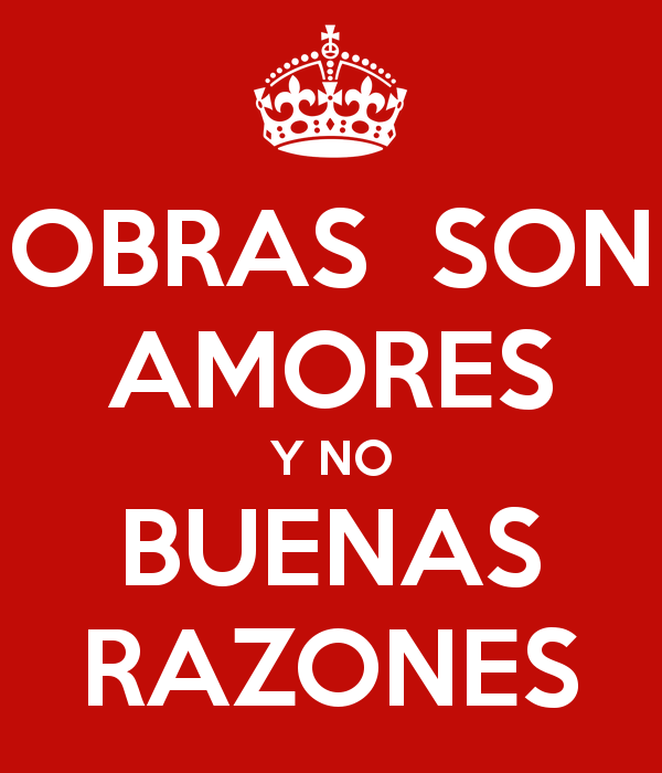 Obras son amores